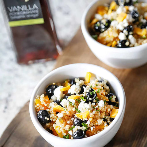 Mango & Blueberry Quinoa Salad With A Citrus Vinaigrette