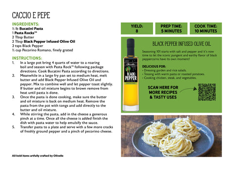 BLACK PEPPER INFUSED OLIVE OIL