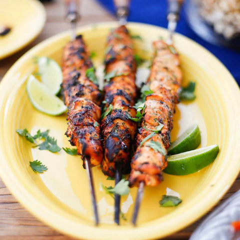 Honey Lime Chicken Skewers