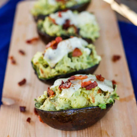 Manchego Avocado Smashed Potatoes