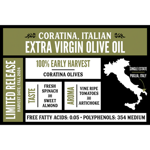CORATINA ITALIAN EXTRA VIRGIN OLIVE OIL