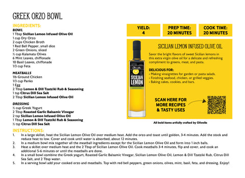 SICILIAN LEMON INFUSED OLIVE OIL