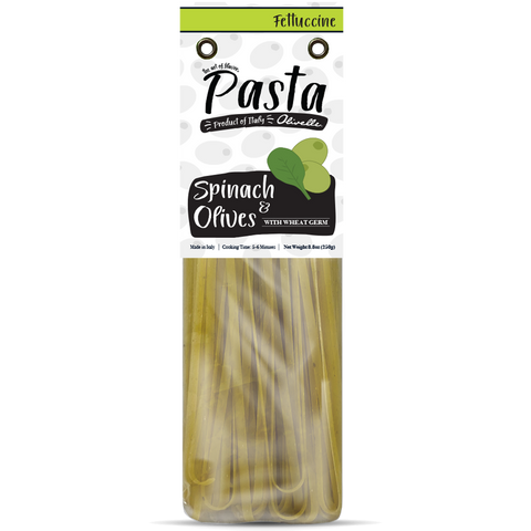 SPINACH AND OLIVE FETTUCCINE